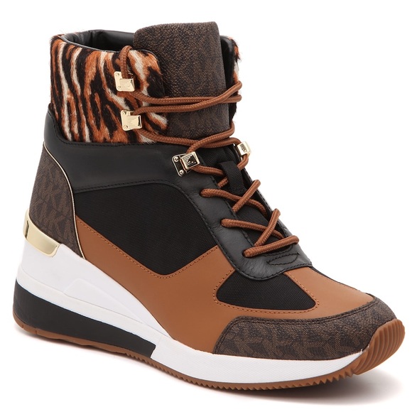 NWT MICHAEL Michael KORS LIV WEDGE BOOTIE - Picture 2 of 15